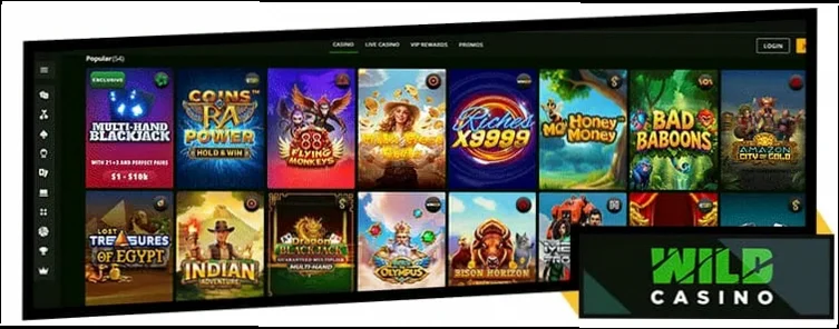 Wild Casino 100% upp till 5 000 SEK + 50 gratissnurr